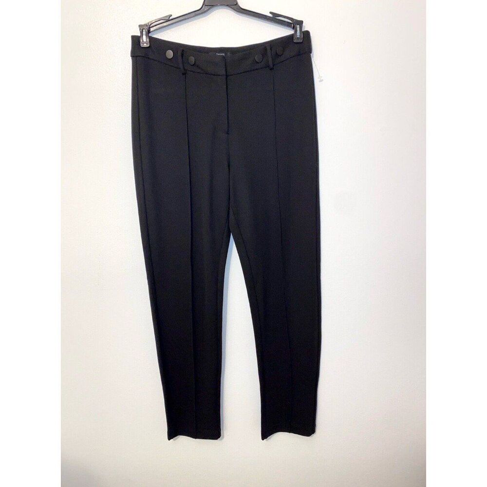Tahari Cropped Black Dress Slacks Size 10